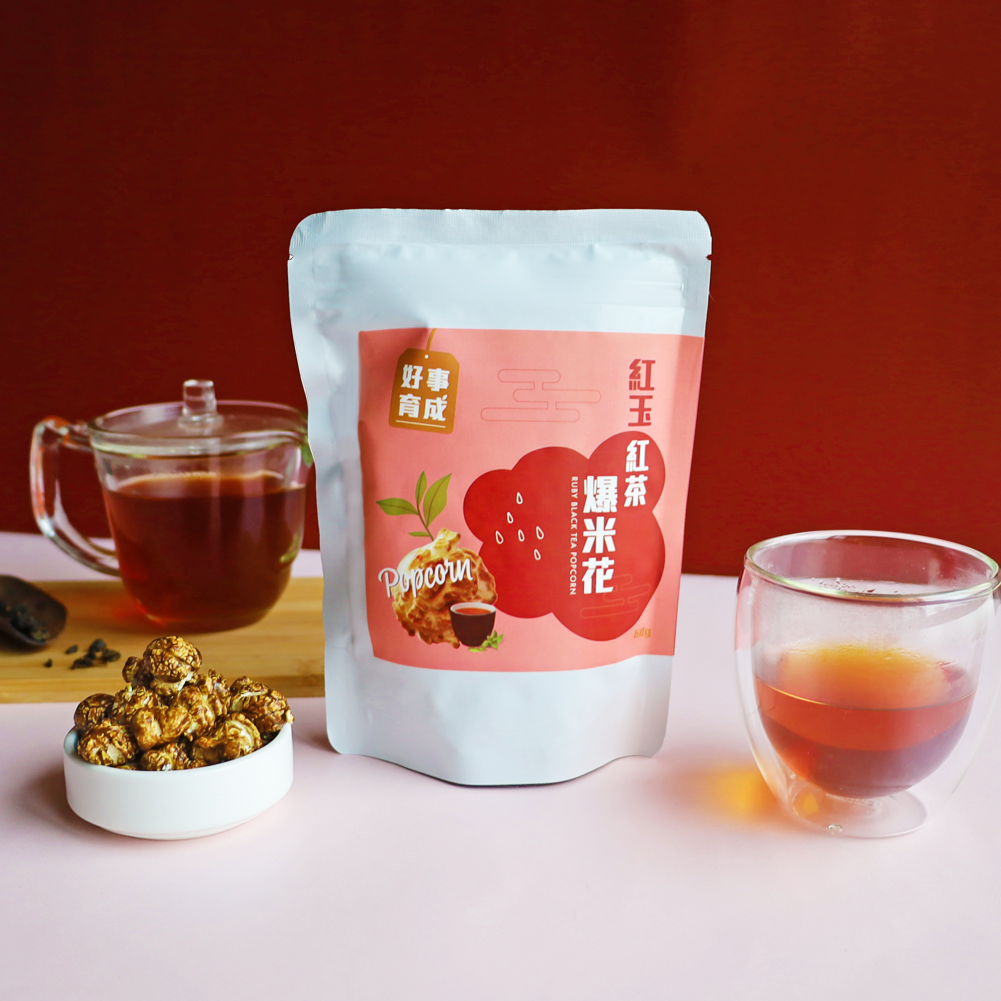 紅玉紅茶爆米花60g-封面圖