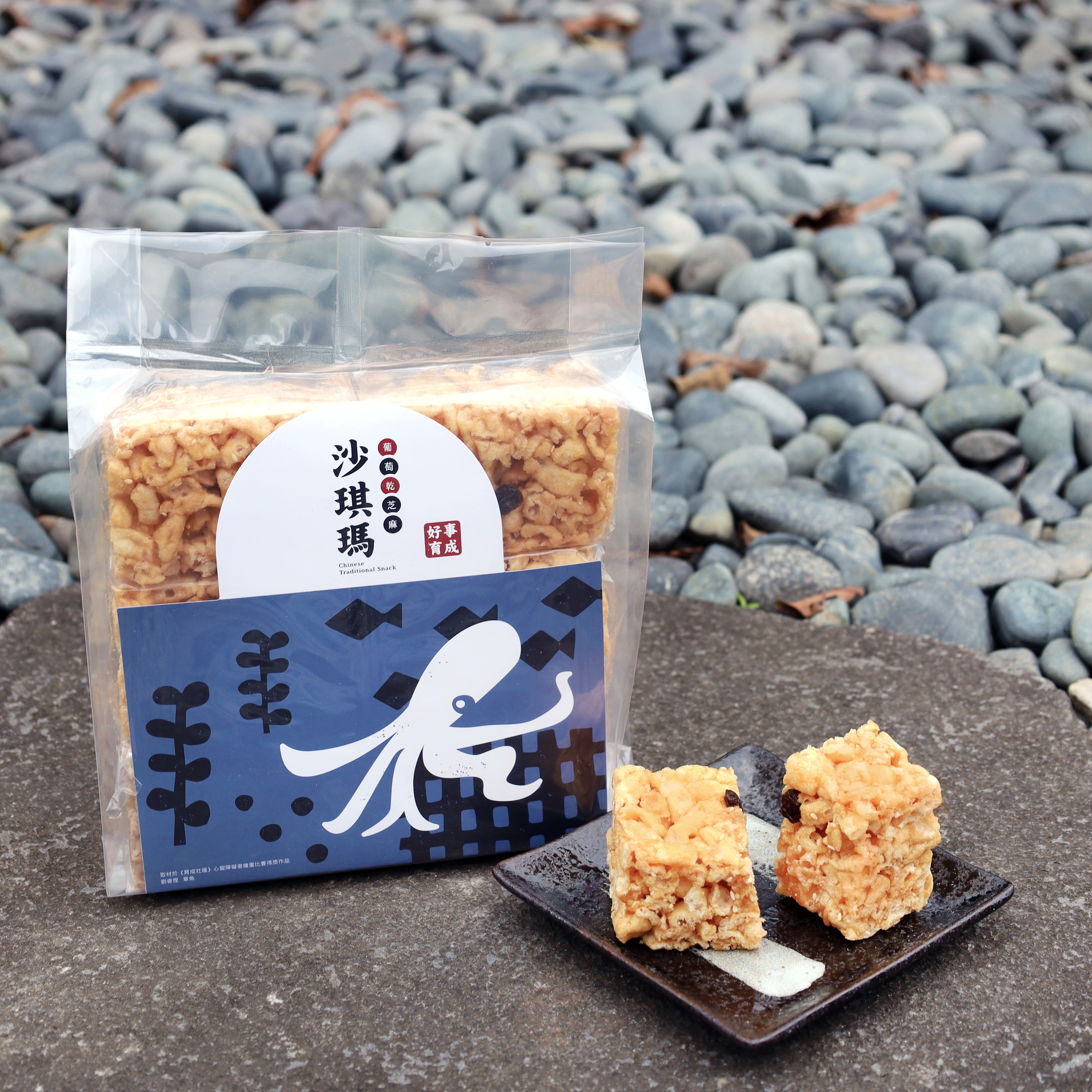 葡萄乾芝麻沙琪瑪6入-封面圖